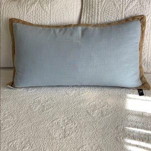 Newport Long Rectangle Baby Blue Pillow & Insert